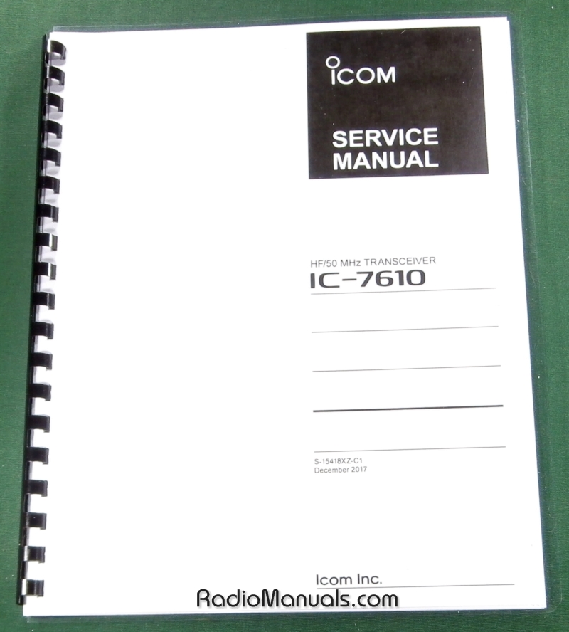 Icom IC-7610 Service Manual